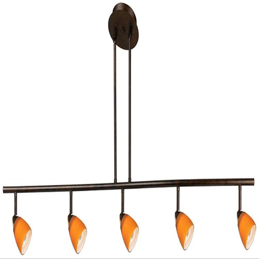 Cal Lighting SL-954-5-DB/CWH Five Light Pendant from Serpentine Collection 48.38 inches