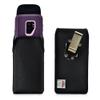 Turtleback Belt Clip Case Compatible with Samsung Galaxy S9 Plus + Fits w/OB Defender or Bulky Cases, Black Vertical Holster Nylon Pouch with Heavy Duty Rotating Belt Clip view 1