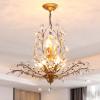 Ganeed 8-Light Crystal Chandelier, 30.7 Inch Gold Hanging Fixture view 1