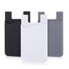 Cell Phone Card Holder for Back of Phone Case. Silicone Stick On Pocket Wallet for iPhone, Android & Other Flat Surfaces, Great for Credit Cards, Business Card, Cash & ID Cards (Grey White Black) view 1