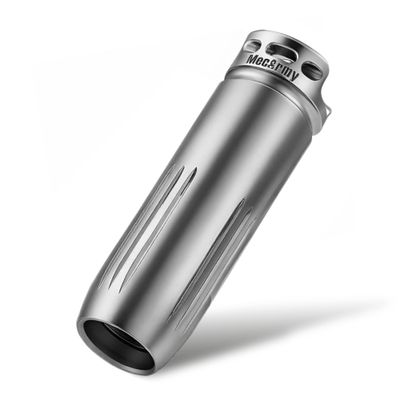 MecArmy BL43 Handheld Mini EDC Flashlight with Micro USB Charging, Portable Rechargeable Everyday Carry Keychain Torch|130 lumens Outdoor Waterproof Lamp (Titanium Polished)