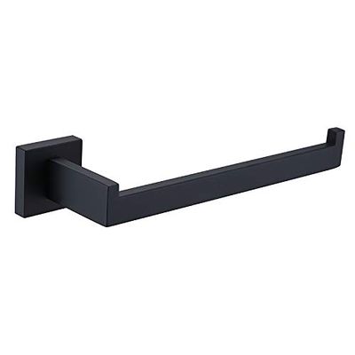 Shile Black Bath Towel Holder Towel Ring Hanging Towel Hanger Bathroom Accessories