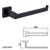 Shile Black Bath Towel Holder Towel Ring Hanging Towel Hanger Bathroom Accessories view 2
