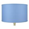 FenchelShades.com 18" Top Diameter x 18" Bottom Diameter 11" Height Cylinder Drum Lampshade USA Made (Periwinkle) view 2