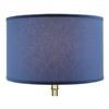 FenchelShades.com 18" Top Diameter x 18" Bottom Diameter 11" Height Cylinder Drum Lampshade USA Made (Periwinkle) view 3