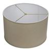 FenchelShades.com 18" Top Diameter x 18" Bottom Diameter 11" Height Cylinder Drum Lampshade USA Made (Designer Natural) view 1