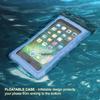 Waterproof Phone Pouch, PunkBag Universal Floating Dry Case Bag for Most Cell Phones incl. iPhone 8 Plus & Samsung Galaxy S9 | Perfect for Keeping Your Cellphone & Valuables Dry and Safe [Blue] view 3