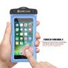 Waterproof Phone Pouch, PunkBag Universal Floating Dry Case Bag for Most Cell Phones incl. iPhone 8 Plus & Samsung Galaxy S9 | Perfect for Keeping Your Cellphone & Valuables Dry and Safe [Blue] view 4