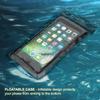 Waterproof Phone Pouch, PunkBag Universal Floating Dry Case Bag for Most Cell Phones incl. iPhone 8 Plus & Samsung Galaxy S9 | Perfect for Keeping Your Cellphone & Valuables Dry and Safe [Black] view 3