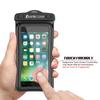 Waterproof Phone Pouch, PunkBag Universal Floating Dry Case Bag for Most Cell Phones incl. iPhone 8 Plus & Samsung Galaxy S9 | Perfect for Keeping Your Cellphone & Valuables Dry and Safe [Black] view 4