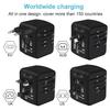 DelMar&Sun Universal Travel Power Adapter with 3xUSB Type C USB and Zipper Bag for US UK EU AU Counties Compatible with SAUNORCH Universal Power Adapter view 3