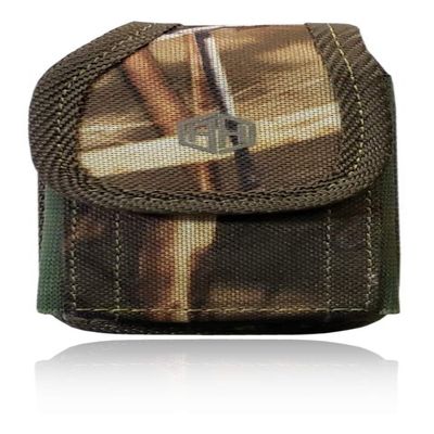 Military Grade Cell Phone Case, Camo Rugged Pouch Holster Nylon Metal Flip Phone Belt Case Fits Kyocera Cadence S2720, DuraXTP, DuraXV LTE, DuraXV Plus, DuraXE, Most Large FLIP Phones & Insulin Pumps