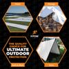 Heavy Duty White Poly Tarp 10' X 12' - Multipurpose Protective Cover - Durable, Waterproof, Weather Proof, Rip and Tear Resistant - Extra Thick 12 Mil Polyethylene - by Xpose Safety view 2