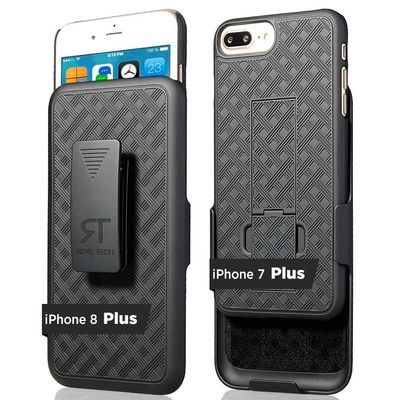 Designed for iPhone 7+/8+ Plus Case with Belt Clip Holster