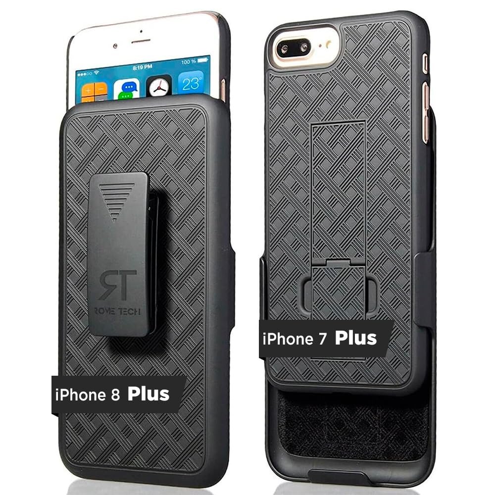 Designed for iPhone 7+/8+ Plus Case with Belt Clip Holster