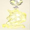 My Pretty Pale Yellow Unicorn with Faceted Glass Ceiling Fan Pull view 2