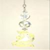 My Pretty Pale Yellow Unicorn with Faceted Glass Ceiling Fan Pull view 3