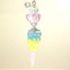 My Pretty Unicorn Rainbow Horn with Pink Glass Ceiling Fan Pull view 1