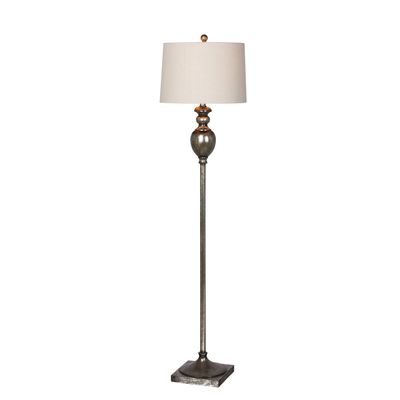 Martin Richard W-6251GL Fangio Lighting's Textured Resin Urn Floor Lamp, 61", Antique Gold Leaf