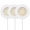 GETINLIGHT 2.5-Inch LED Puck Light Kit, 3-Pack, Plug-in, 3000K, White view 1