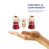 Aomekie Opera Glasses Binoculars 3X25 Theater Glasses Mini Binocular Compact with Chain for Adults Women in Musical ConcertRed view 2