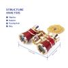 Aomekie Opera Glasses Binoculars 3X25 Theater Glasses Mini Binocular Compact with Chain for Adults Women in Musical ConcertRed view 3