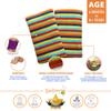KneeBees Soft Protective Cotton Knee Pads for Babies & Kids - Crawling & Walking Knee Sleeves, Cotton Fabric & Stretch Fit - Toddler Knee Sleeves Safety for Indoor & Outdoor Play (Dark Red, 2y to 8y) view 3