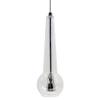 Oxygen Lighting Oxygen 3-650-14 Contemporary Modern LED Pendant from Comet Collection in Chrome Finish, Clear Glass view 4