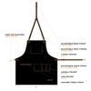ApronMen Leather and Waxed Canvas Server Aprons With 3 Pockets for Men/Women - Adjustable Barista Work Apron With Kitchen Towel Holder - Chef Apron/Waitress Apron view 4