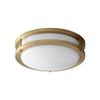 Oxygen Lighting Oxygen 3-618-40 Contemporary Modern LED Ceiling Mount from Oracle Collection Antique Finish, Aged Brass view 1