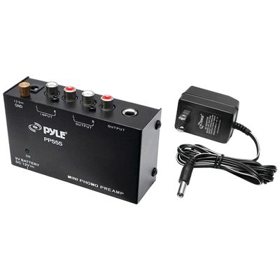 Pyle Pro Ultracompact Phono Turntable Preamp (PYLPP555)