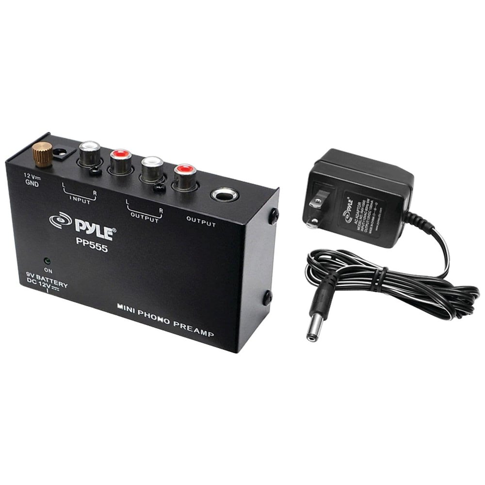 Pyle Pro Ultracompact Phono Turntable Preamp (PYLPP555)