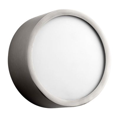 Oxygen Lighting Oxygen 3-600-24 Contemporary Modern LED Ceiling Mount from Peepers Collection in Pewter, Silver Finish, Satin Nickel