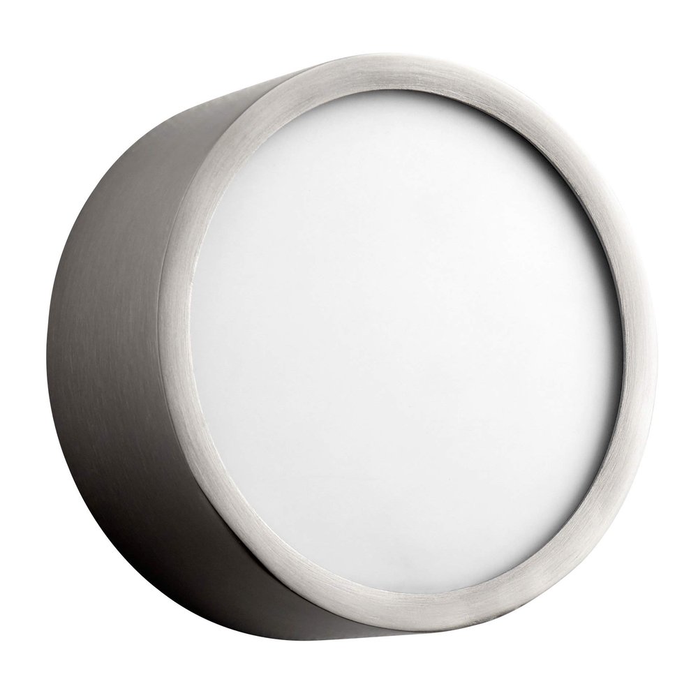 Oxygen Lighting Oxygen 3-600-24 Contemporary Modern LED Ceiling Mount from Peepers Collection in Pewter, Silver Finish, Satin Nickel