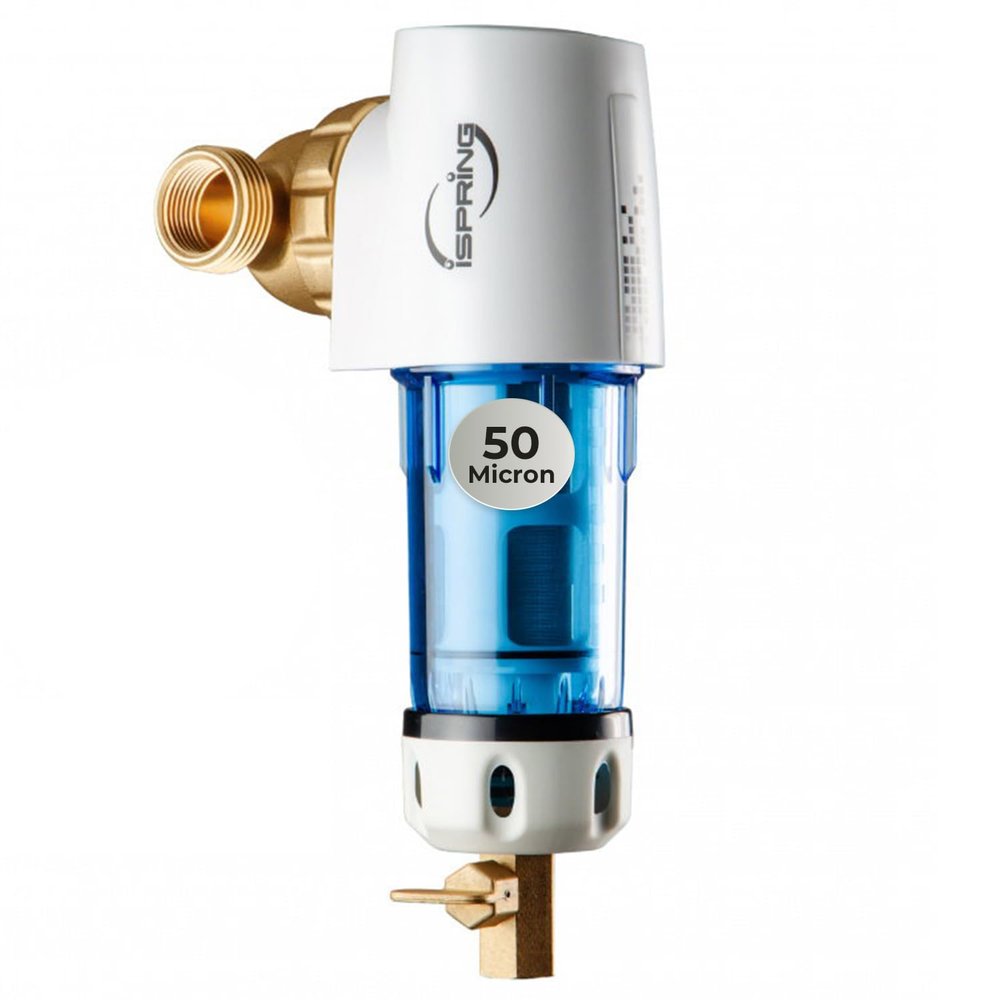 iSpring WSP50GR Spin Down Sediment Filter, 360 Rotating Head, 50 Micron