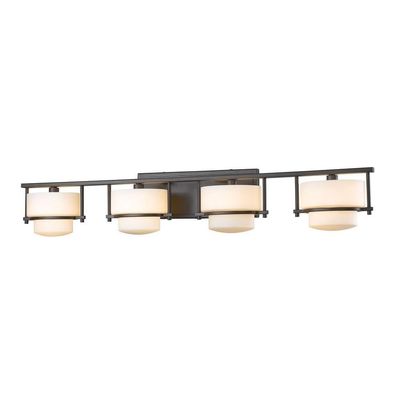 Z-Lite 3030-4V-BRZ-LED Porter Vanity, 4-Light 16 Total Watts, Bronze