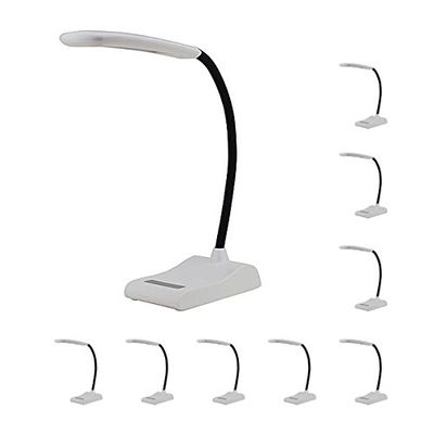 MarsLG 5-Level Dimmable Touch Switch Flex Neck LED Desk Lamp 6 Watt, Pack of 10 Lamps, 2407WHx10 (Case Quantity - 10 Lamps)
