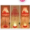 Best to Buy Style Dimmable Child Table Lamp Victorian Jeweled Desk Lamp Floral Cloth Art+Resin (Purple) view 4