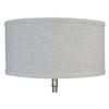 FenchelShades.com 14" Top Diameter x 14" Bottom Diameter 7" Height Cylinder Drum Lampshade USA Made (Designer Linen Oatmeal) view 2