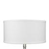 FenchelShades.com 14" Top Diameter x 14" Bottom Diameter 7" Height Cylinder Drum Lampshade USA Made (Designer Linen Off White) view 2