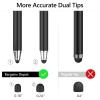 Bargains Depot (2 Pcs)[0.18-inch Fine Tip ] Stylus Touch Screen Pens 5.5" L Perfect for Drawing Writing Gaming Compatiable with Apple iPad iPhone Samsung Tablets and All Other Touch Screens view 3