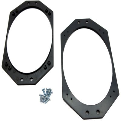 Harmony Audio Compatible with Jeep Wrangler 1997-2006 Factory to Aftermarket 4x6 Speakers Adapter Kit