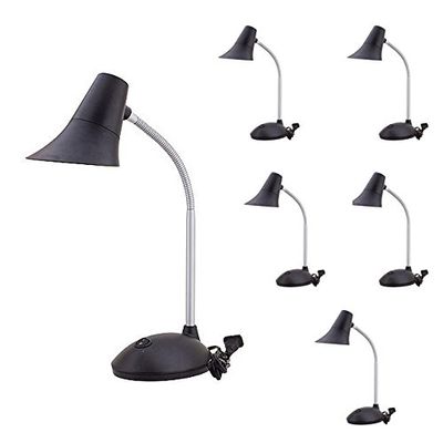 MarsLG Anti-Glare 5 Watt LED Desk Lamp with On/Off Toggle Switch, Pack of 6 Lamps, 2408WHx6 (Case Quantity - 6 Lamps)