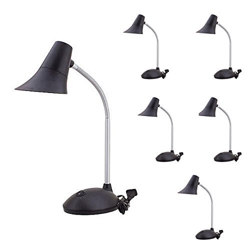 MarsLG Anti-Glare 5 Watt LED Desk Lamp with On/Off Toggle Switch, Pack of 6 Lamps, 2408WHx6 (Case Quantity - 6 Lamps)
