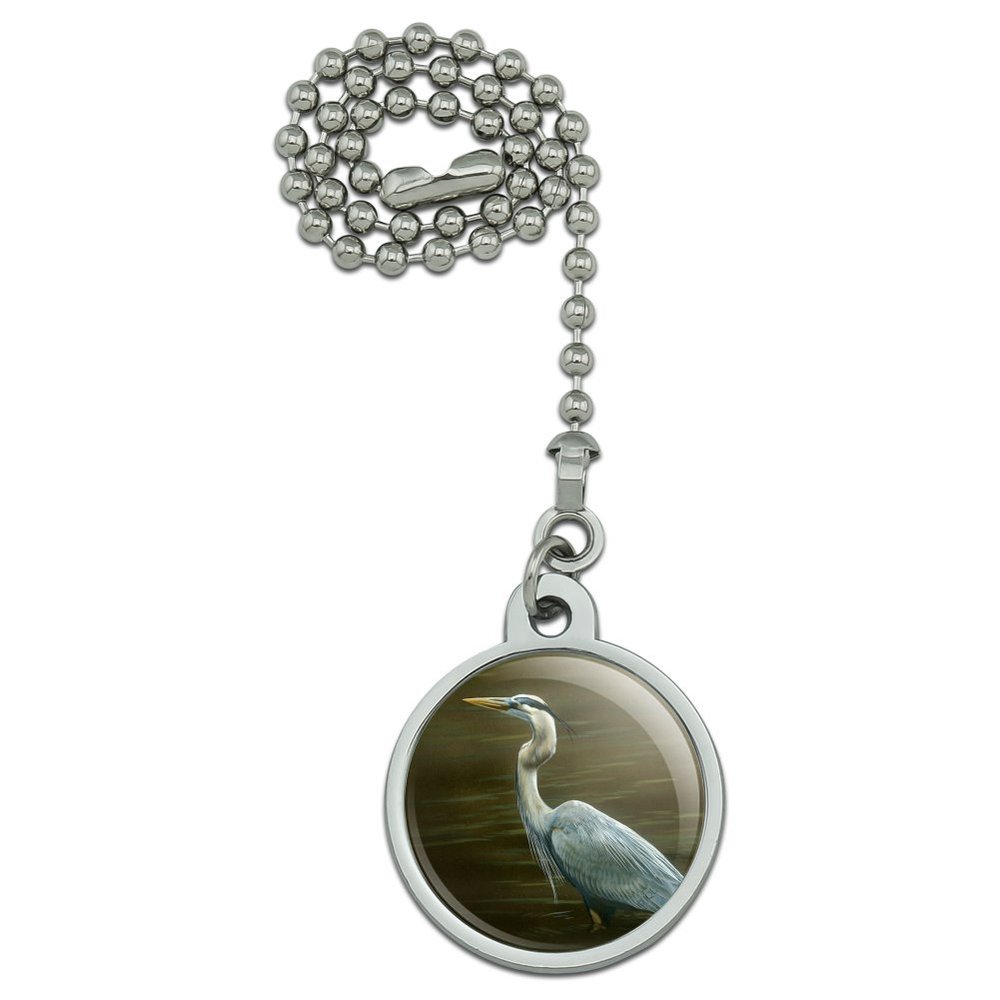 GRAPHICS & MORE Great Blue Heron Ceiling Fan and Light Pull Chain