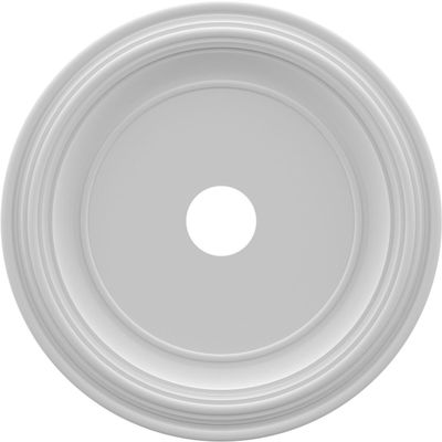Ekena Millwork 22"OD x 3 1/2"ID x 1 1/2"P Traditional Thermoformed PVC Ceiling Medallion (Fits Canopies up to 13 1/2")