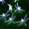 DINOWIN Dragonfly Lights - 20FT/6M 30 LED Solar String Lights with 8 Modes, Waterproof for Outdoor, Garden, Christmas Decorations (Cold White) view 3
