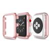 Snap On Bumper Hard Cover Case + 9H Tempered Glass for Apple Watch Series 3/2/1 38/42MM (Apple Watch 42MM, Rose Gold) view 1