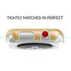 JNSupplier Snap On Bumper Hard Cover Case + 9H Tempered Glass For Apple Watch Series 3/2/1 38/42MM (Apple Watch 38MM, Gold) view 3
