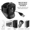 UKCOCO Compatible for Fitbit Blaze Charging Dock, Replacement Charging Stand Station Cradle Holder with USB Cable Compatible for Fitbit Blaze Smart Watch Accessories view 3